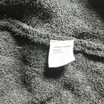 Star print fuzzy open midi cardigan Black Photo 2