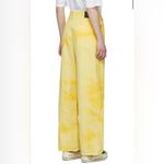 R13 | Damon Pleated Wide Leg Corduroy Trousers in Pale Yellow Tie-Dye | 25 Photo 5