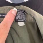 NY & Co Olive Green Shirt Dress City Stretch Ruched Short Sleeve Y2K Knee Length Size 8 Photo 7