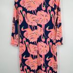 Lilly Pulitzer  dress women's small Beacon Gimme Some Leg flamingo pink navy Photo 2