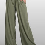 Vuori  Olive Green Wide Leg Pants Size L Photo 0