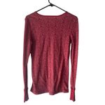 Aventura Women's Size Medium Red Fair Isle Thermal Long Sleeve Shirt Photo 6