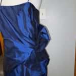 Marisa Baratelli Dress Thai Silk Blue Cocktail Party Evening Occasion Size 10 Photo 1