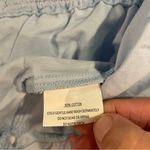 INDIKAH Women Cinched Mini Skirt Size Lg Eyelet Zip Peasant Sky Blue Trendy Y2K Photo 5