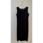 Dressbarn Maxi Dress Sz 16W Black Velvet Whimsigoth Vamp Witchy Cocktail Party Photo 11