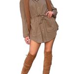 Free People Beach Relaxed Fit Cotton Knit Oversized Cardigan Tunic Mini Dress XS Photo 1