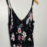 Anthropologie  Floral Black Jumpsuit Small Photo 1