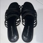 Donald J. Pliner Women's Black Strappy Sandals kitten heel Size 6.5 Photo 1