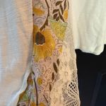 POL NEW Cream Sunflower Knit Flare Long Sleeve Top Large Photo 7