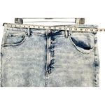 Risen  Jeans Shorts Womens Size 3XL Light Blue Denim Distressed Raw Hem High Rise Photo 4