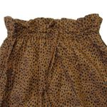 NWT Emerson Fry India Collection Drawstring Midi in Cheetah Spots Skirt XS Brown Photo 2
