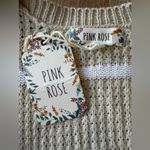 Pink Rose  New with tags Knit Cadigan with pockets Size XLarge Photo 6