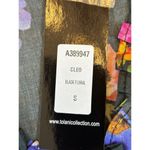 Tolani NWT  Collection Cleo Top Black Floral Long Sleeve Ruffle Neck Size Small Photo 4