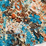 a.n.a Teal Blue floral sundress with roses  belt Photo 3