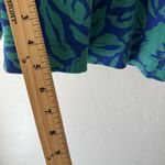 Jaclyn Vintage 70s Shirt Shorts Set Small Floral Retro Casual‎ Bright Blue Photo 11