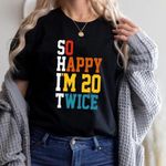 Bella Canvas  Sarcastic 40th Birthday Graphic Tee XL Black Photo 3