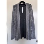 Lululemon Cotton-Cashmere Blend Sweater Wrap Powdered Clay Lakeside Size 6 Photo 2