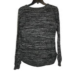 KD Style Womens Cable Knit Sweater Size Small Gray White‎ Knit Acrylic Cotton Photo 5