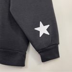 Orange Kiss  Crewneck Sweatshirt Women M Terry Embroidered Los Angeles 98 Grey Photo 3