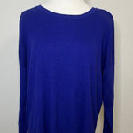Pure Collection Cashmere Sweater Royal Blue Long Sleeve Knit Size US 8/10 Photo 0