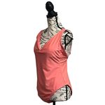 Kona Sol Women’s Orange One Piece Swimsuit L Adjustable Straps VNeck Summer Swim Photo 2