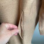 DKNY Vintage 90s Donna Karan Made In Italy Linen Blend Zip Jacket Beige Medium Photo 4