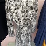 Alex Marie Black and White Sheath Dress with Bishop Sleeves Photo 7