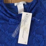 B30 Bundle Of 2 Lacey Ruched Dresses Stretchy Blue Ivory/Cream Size Medium Photo 6