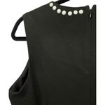 Carmen Marc Valvo NWT  Beaded Neck Ponte Sheath‎ Dress Black M Photo 9
