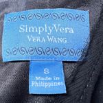 Simply Vera, Vera Wang Simply Vera Vera Wang Wrap Dress Womens Small Black Blue Floral Mini Party Boho Photo 4