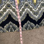 Studio One  Yellow and Black Sheath Dress Crew Neck | Size Large Photo 7