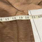 OLIVIA GREY Taupe Brown Gathered Bomber Jacket Chic & Cozy Size Small Photo 4