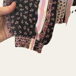 Intermix  Silk Purple Long Sleeve Boho Romper Size 4 Photo 9