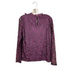 Vila Clothes Women's Wine Laced Long Sleeve Top Size M Photo 1