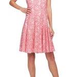 Tommy Hilfiger Lace Sleeveless Lined Pink White A-Line Dress Women’s Size 18 Photo 0