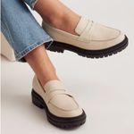 Quince Like New  Italian Leather Lug
Sole Loafers Bone Size 7 Photo 0
