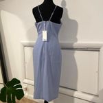 Likely Baby blue midi dress with a split up the front. brand is , size 6 Photo 6