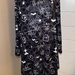FancyQube Black Halloween tunic long sleeve midi dress Photo 1