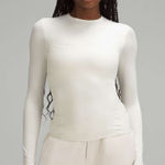 Lululemon NWT Wundermost Ultra-Soft Nulu Crewneck Long Sleeve Large Bone Cream Photo 0