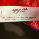 Arizona Jean Company Arizona Purple Puffer Vest with Orange Zippers Size Small Photo 5
