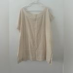 Swahlee The Kaftan Tunic Natural Cream Cotton Loose Sheer Lagenlook NWT Size XXL Photo 1