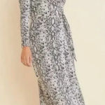 Good American  The Runaround Wrap Dress‎ Python Print Size 0 / XS Photo 0