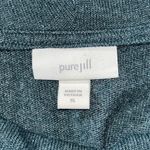 PureJill J. Jill Size XL Dark Ocean Teal Long Sleeve Cowl Neckline Sweater Dress Blue Photo 3