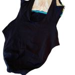 Vintage 70s Cole of California Bathing Suit Black Striped Mod MCM Movie Prop Size 6 Photo 8