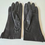Leather vintage gloves black size 7 1/2 Photo 1