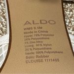 ALDO  Fiona white mesh slingback heels with gold accents Size 9.5M Photo 11