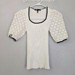 Maje  Menta Crochet Sleeve Top Photo 2