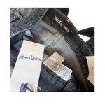 NEW Wallflower JEAN OVERALLS Womens SMALL 29x25.5 Button Blue Denim Bib Jean NWT Size 29 Photo 3