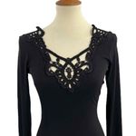 Dress the Population One Rad Girl By Black Bodycon Lace Back & Neckline Medium Photo 2