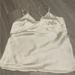 Mango  Cream Satin Camisole Top Photo 0